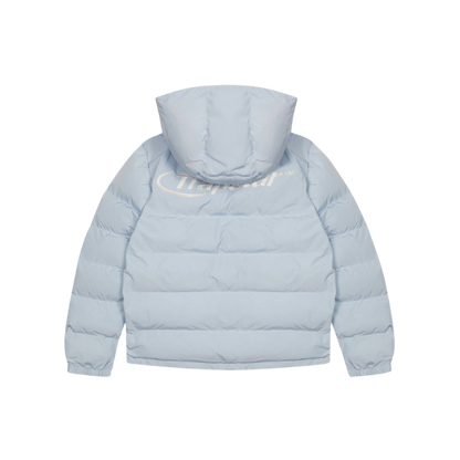 TRAPSTAR HYPERDRIVE DETACHABLE HOODED PUFFER JACKET - ICE BLUE - Hype Locker UK