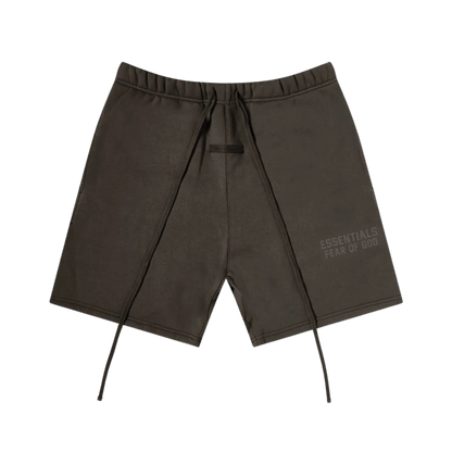 FEAR OF GOD ESSENTIALS OFF BLACK SHORTS (FW22) - Hype Locker UK