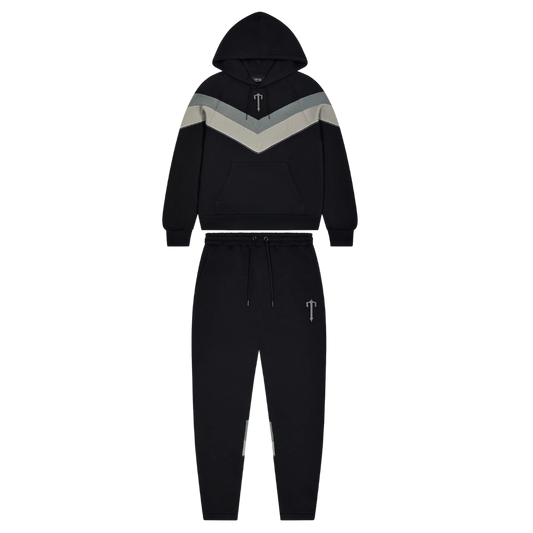 TRAPSTAR V STRIPE TRACKSUIT - BLACK
