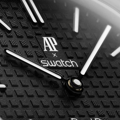 SWATCH X AUDEMARS PIGUET BIOCERAMIC ROYAL POP OCHO NEGRO POCKET WATCH