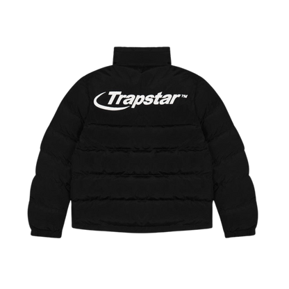 TRAPSTAR HYPERDRIVE PUFFER JACKET - BLACK / WHITE - Hype Locker UK