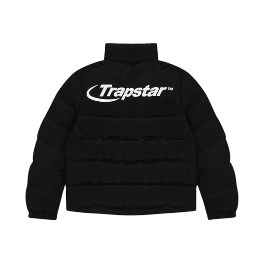 TRAPSTAR HYPERDRIVE PUFFER JACKET - BLACK / WHITE - Hype Locker UK