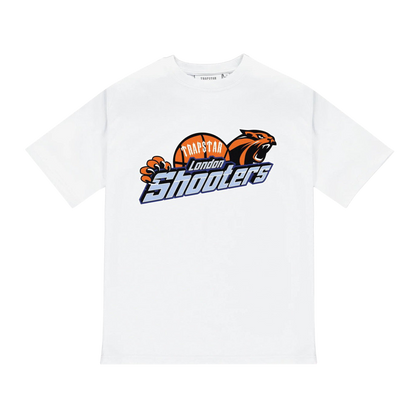 TRAPSTAR SHOOTERS TARGET T-SHIRT - WHITE / ORANGE - Hype Locker UK