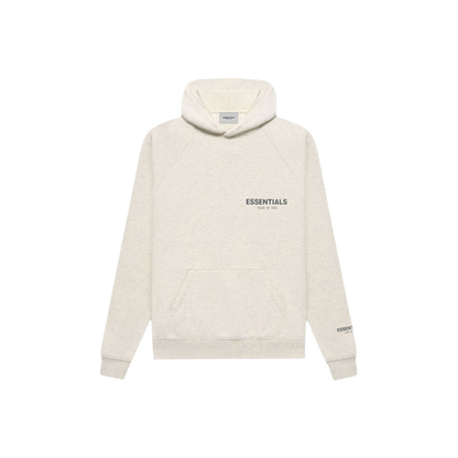 FEAR OF GOD ESSENTIALS LIGHT HEATHER OATMEAL CORE COLLECTION HOODIE - Hype Locker UK