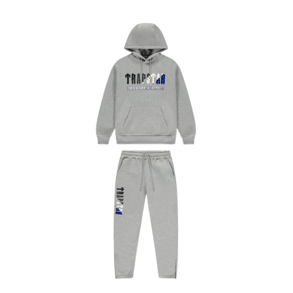 Trapstar Tracksuit Grey Blue Trapstar V Stripe Hoodie Tracksuit