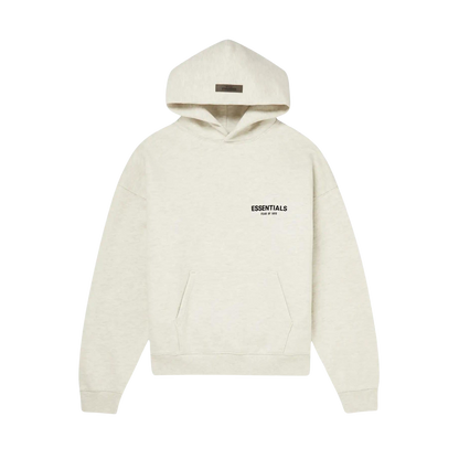 FEAR OF GOD ESSENTIALS LIGHT HEATHER OATMEAL HOODIE (SS22) - Hype Locker UK