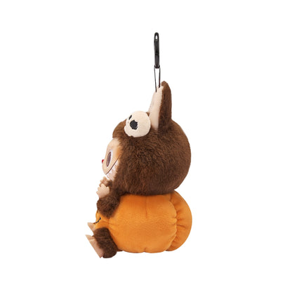 POP MART LABUBU HAPPY HALLOWEEN PARTY SITTING PUMPKIN VINYL PLUSH PENDANT