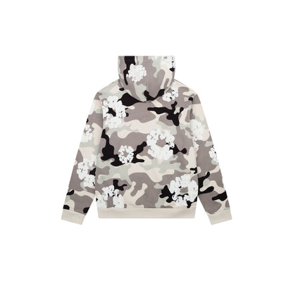 DENIM TEARS COTTON WREATH ZIP HOODIE SNOW CAMO