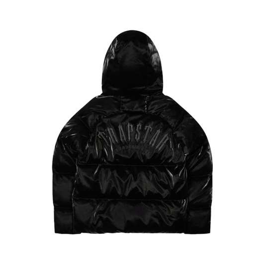 TRAPSTAR IRONGATE ARCH PUFFER JACKET AW23 - GLOSS BLACK