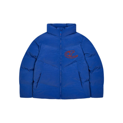 TRAPSTAR HYPERDRIVE RIPSTOP PUFFER JACKET - BLUE / ORANGE