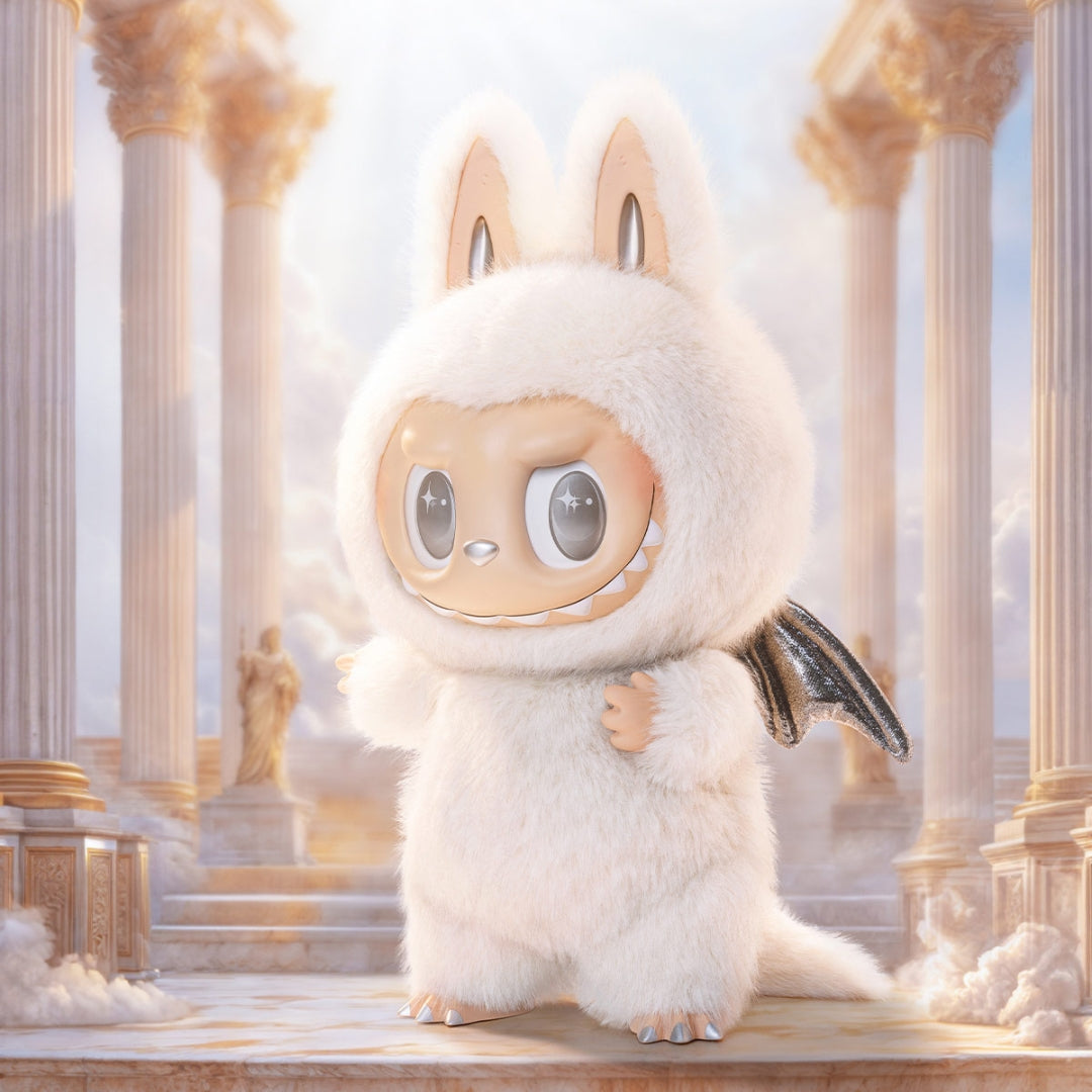 Pop Mart Labubu The Monsters ZIMOMO Angel in Clouds Vinyl Doll +