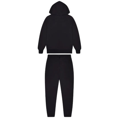 TRAPSTAR DECODED CHENILLE HOODED TRACKSUIT - BLACK / YELLOW