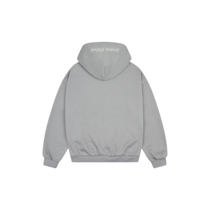 BROKEN PLANET GUNMETAL GREY ZIP UP HOODIE