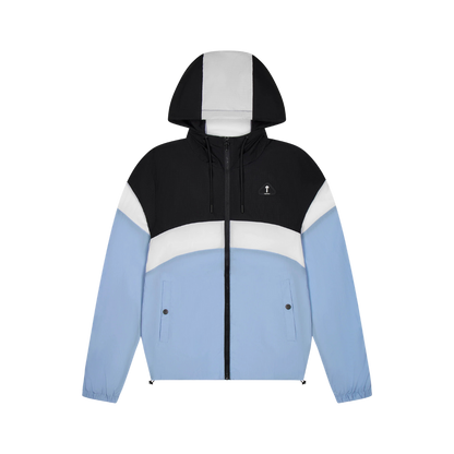 TRAPSTAR IRONGATE METAL BADGE WINDBREAKER JACKET - BLUE