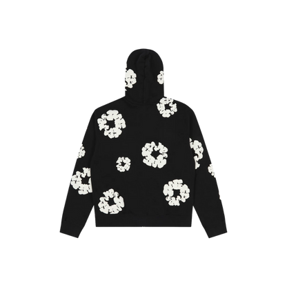 DENIM TEARS COTTON WREATH ZIP HOODIE BLACK