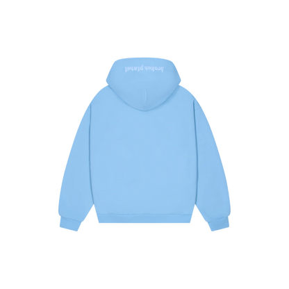 BROKEN PLANET SKY BLUE ZIP UP HOODIE