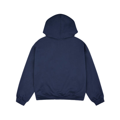 BROKEN PLANET DEEP NAVY ZIP UP HOODIE