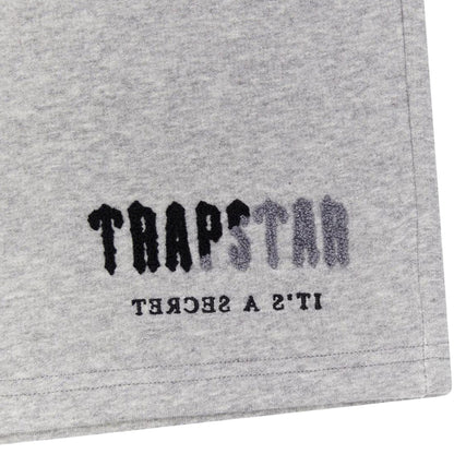 TRAPSTAR CHENILLE DECODED SHORT SET - WHITE / GREY