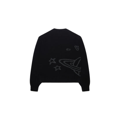 BROKEN PLANET MIDNIGHT BLACK KNIT SWEATER