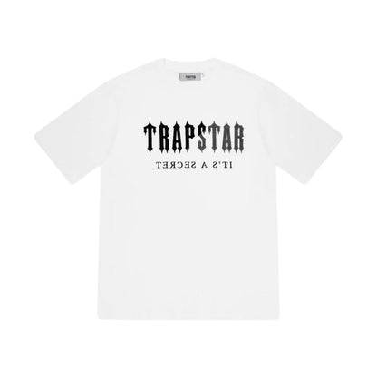 TRAPSTAR CHENILLE DECODED SHORT SET - WHITE / GREY