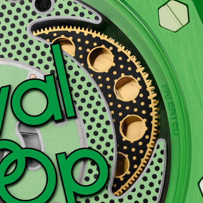 SWATCH X AUDEMARS PIGUET BIOCERAMIC ROYAL POP GREEN EIGHT POCKET WATCH