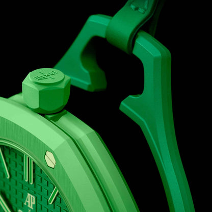 SWATCH X AUDEMARS PIGUET BIOCERAMIC ROYAL POP GREEN EIGHT POCKET WATCH
