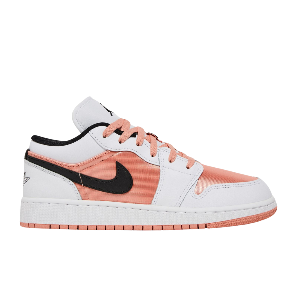 AIR JORDAN 1 LOW 'WHITE LIGHT MADDER ROOT' (GS) - Hype Locker UK