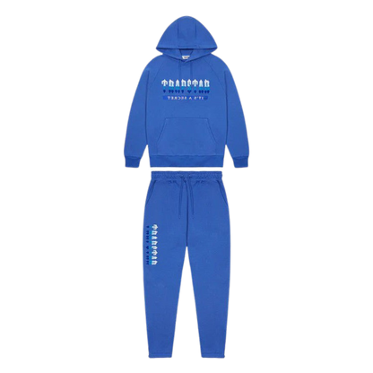 TRAPSTAR CHENILLE DECODED 2.0 HOODED TRACKSUIT - MEDIEVAL BLUE - Hype Locker UK