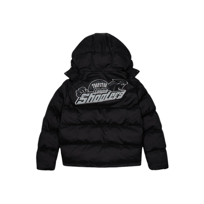 TRAPSTAR SHOOTERS HOODED PUFFER JACKET - BLACK / REFLECTIVE - Hype Locker UK