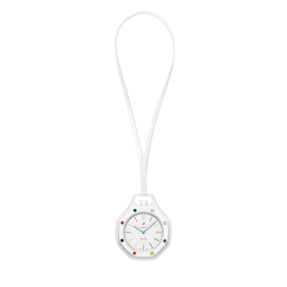 SWATCH X AUDEMARS PIGUET BIOCERAMIC ROYAL POP HUIT BLANC POCKET WATCH
