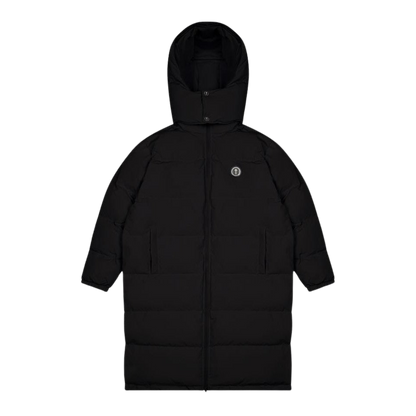 TRAPSTAR OVERSIZED IRONGATE HOODED PUFFER JACKET - BLACK - Hype Locker UK