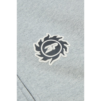 BROKEN PLANET HEATHER GREY SUN ZIP UP HOODIE