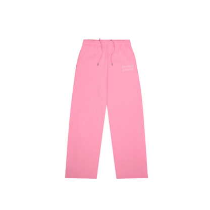 BROKEN PLANET CANDY PINK STRAIGHT LEG SWEATPANTS