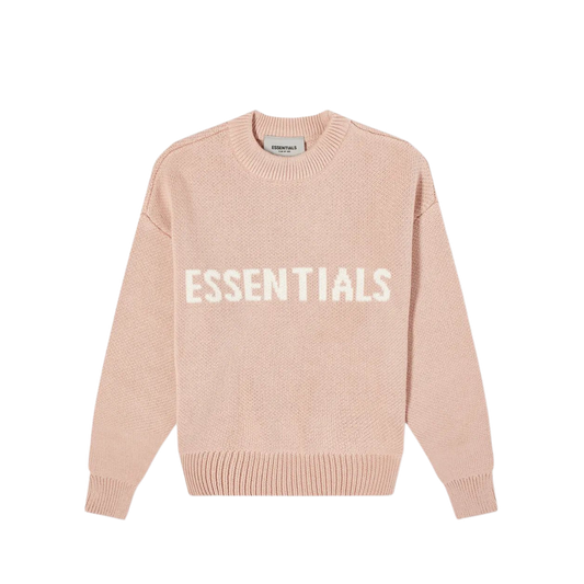 FEAR OF GOD ESSENTIALS MATTE BLUSH / PINK KNIT JUMPER KIDS