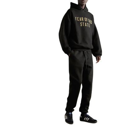 FEAR OF GOD ESSENTIALS BLACK STATE TRACKSUIT