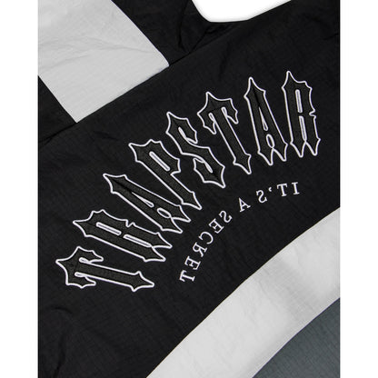 TRAPSTAR IRONGATE METAL BADGE WINDBREAKER JACKET - BLACK
