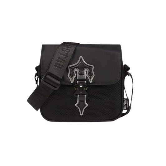 TRAPSTAR IRONGATE T CROSS-BODY BAG - BLACK / REFLECTIVE