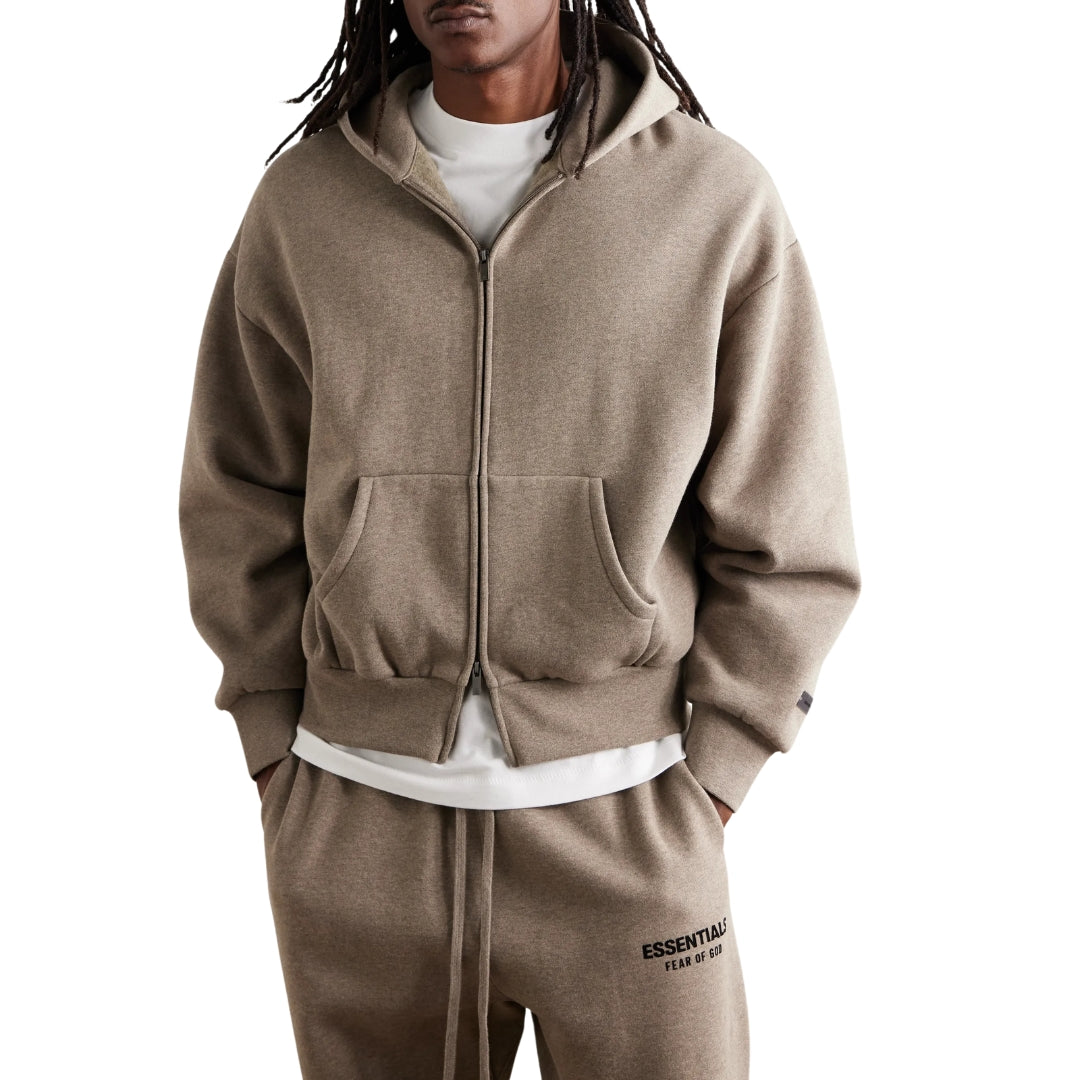 Fear of God ESSENTIALS - Homestead Heather Zip Hoodie (SS25