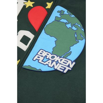 BROKEN PLANET MY PLANET ZIP UP HOODIE