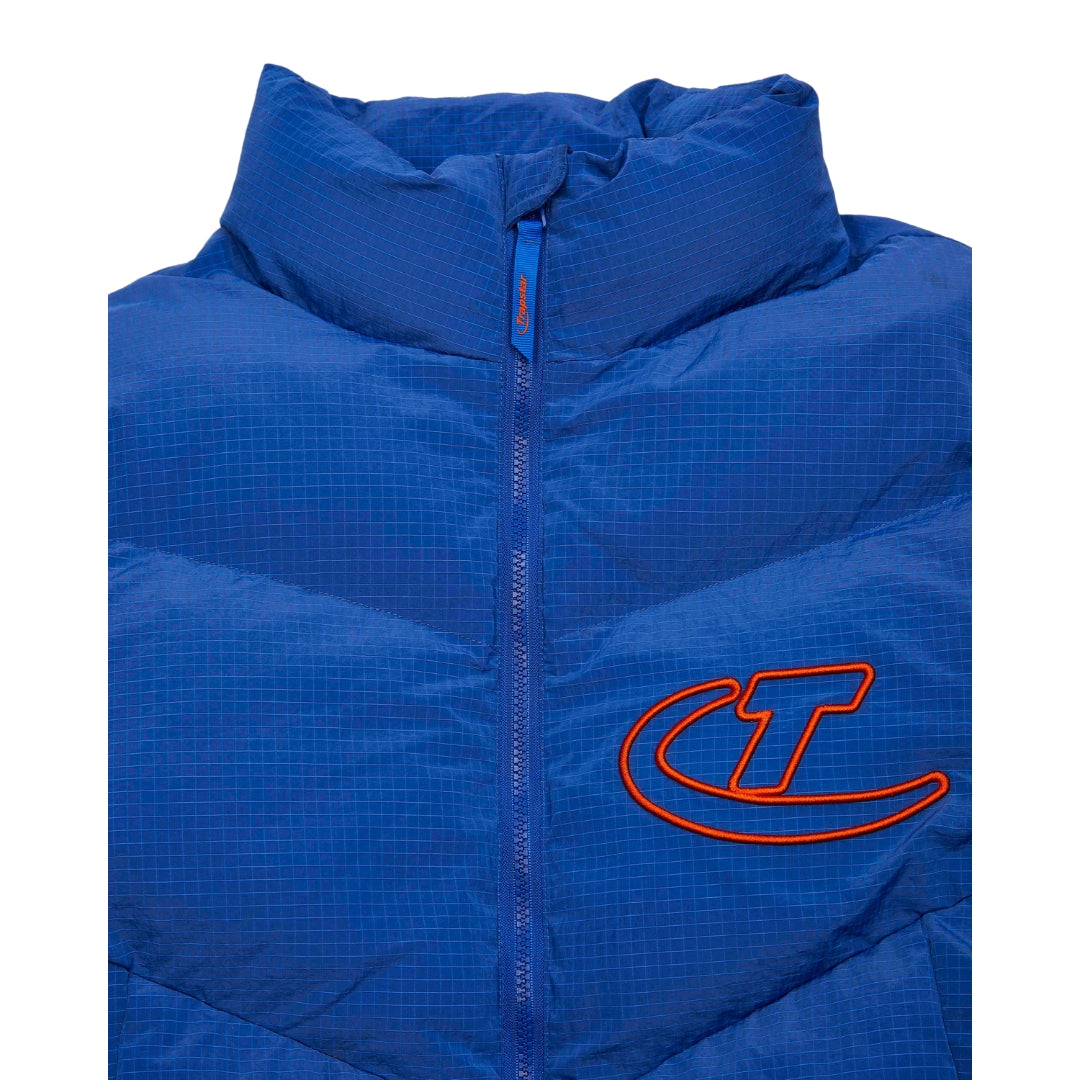Trapstar Hyperdrive Ripstop Puffer Jacket - Blue / Orange – Hype
