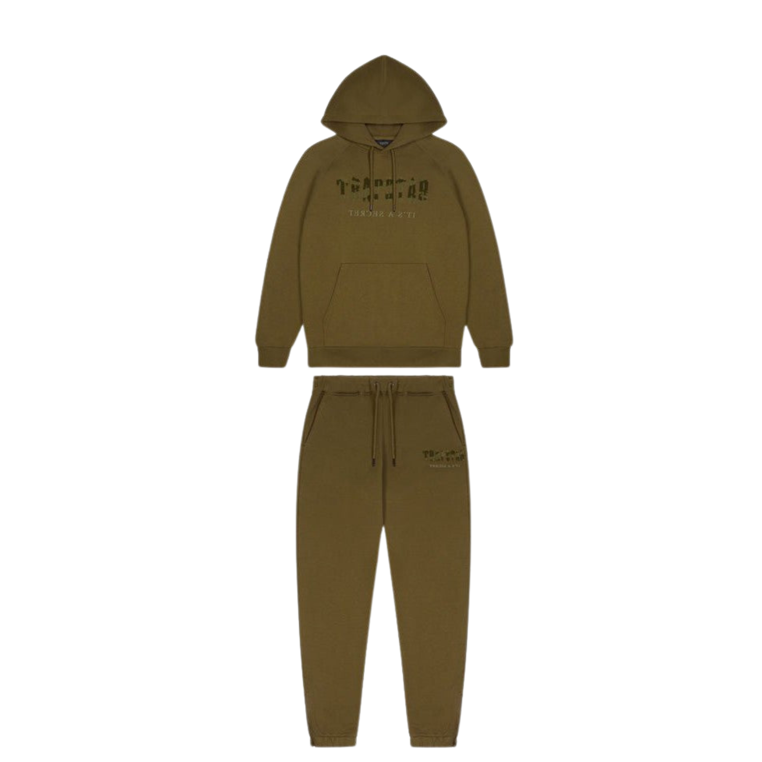 Trapstar Chenille Decoded Hooded Tracksuit Olive Camo Military Edition Hype Locker UK