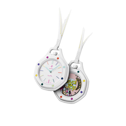 SWATCH X AUDEMARS PIGUET BIOCERAMIC ROYAL POP HUIT BLANC POCKET WATCH
