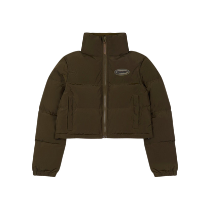 TRAPSTAR WOMEN’S HYPERDRIVE PUFFER JACKET - OLIVE - Hype Locker UK