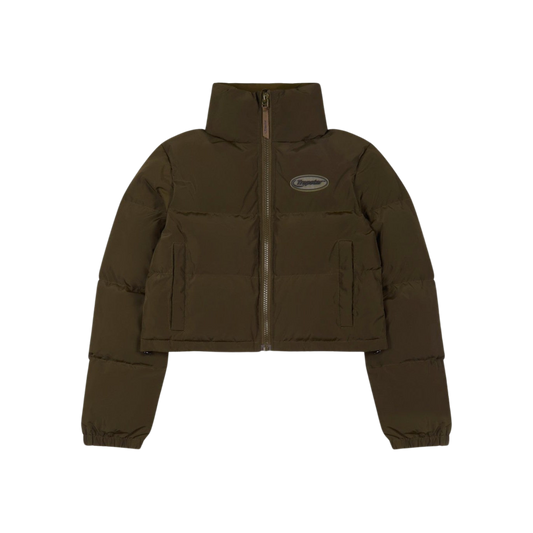 TRAPSTAR WOMEN’S HYPERDRIVE PUFFER JACKET - OLIVE - Hype Locker UK