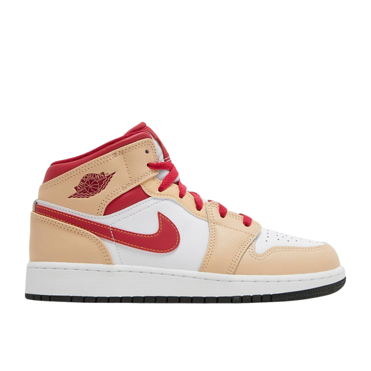 AIR JORDAN 1 MID 'LIGHT CURRY CARDINAL' - Hype Locker UK