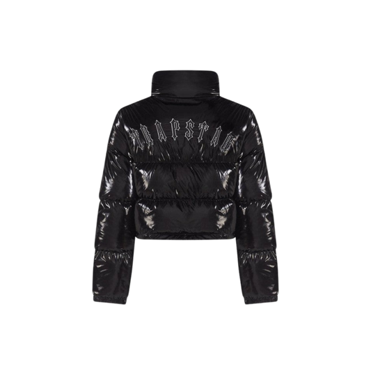 TRAPSTAR WOMEN’S IRONGATE PUFFER JACKET - SHINY BLACK - Hype Locker UK