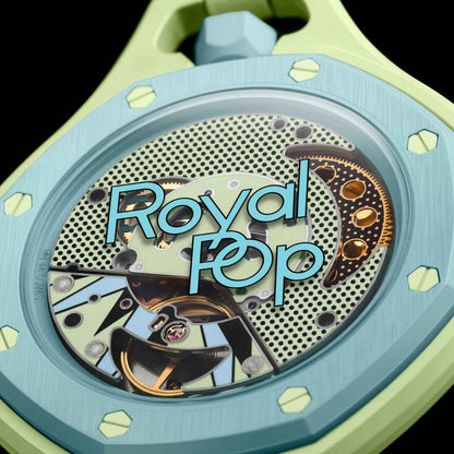 SWATCH X AUDEMARS PIGUET BIOCERAMIC ROYAL POP BLAUE ACHT POCKET WATCH