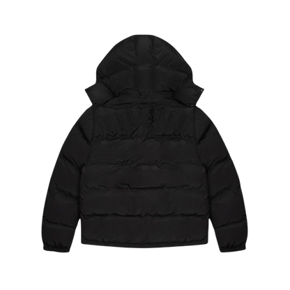 TRAPSTAR IRONGATE DETACHABLE HOODED PUFFER JACKET - BLACKOUT EDITION