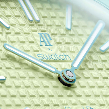 SWATCH X AUDEMARS PIGUET BIOCERAMIC ROYAL POP BLAUE ACHT POCKET WATCH