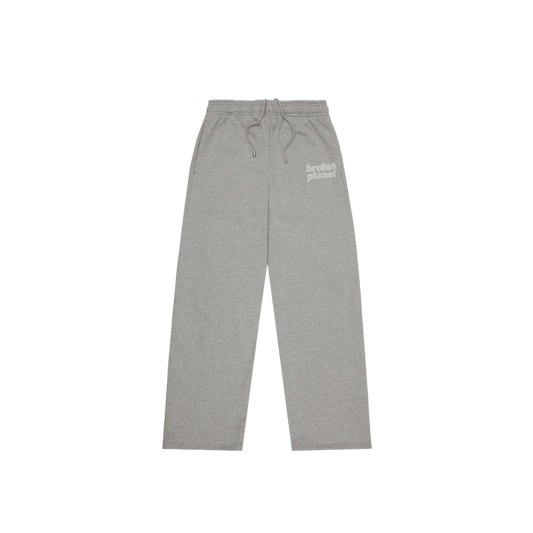 BROKEN PLANET HEATHER GREY STRAIGHT LEG SWEATPANTS